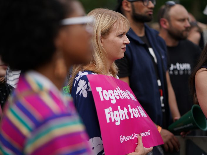 Protestors at the #FamiliesBelongTogether rally.