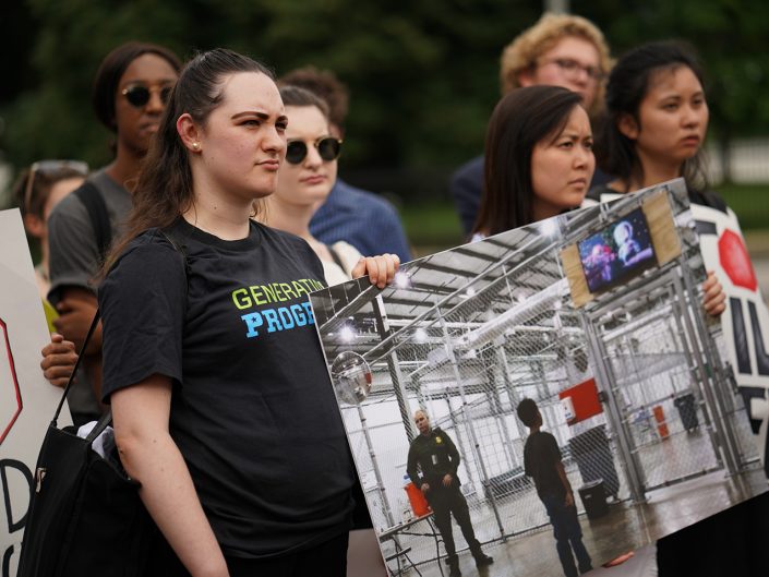 Protestors at the #FamiliesBelongTogether rally.