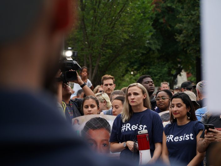 Protestors at the #FamiliesBelongTogether rally.