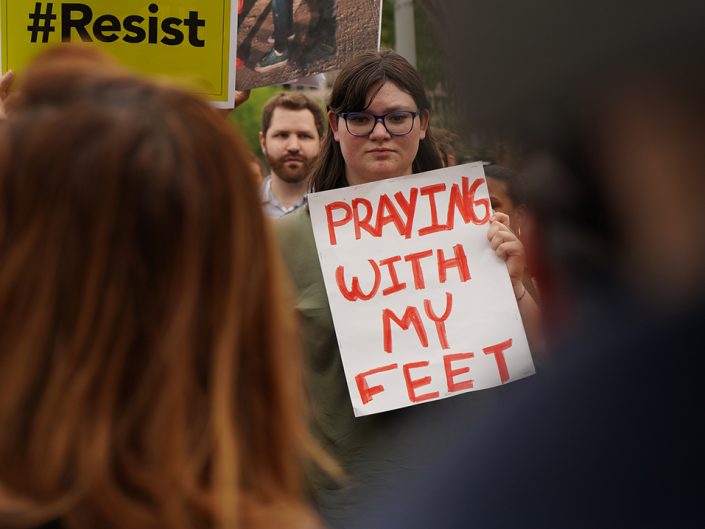 Protestors at the #FamiliesBelongTogether rally.